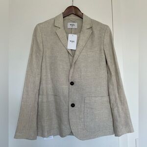 NWT Wax London Linen Suit Natural Fintry Blazer 40 Alp Trouser 32